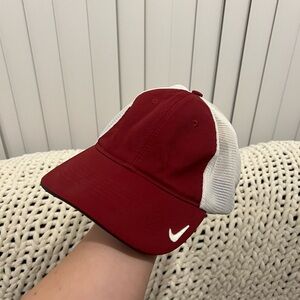 Nike Crimson and White Mesh Cap
